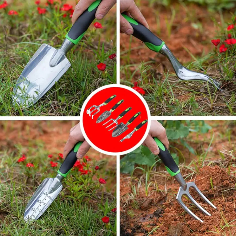 82 Pcs Garden Tools Set Succulent Tools Set, Heavy Duty Aluminum Manual Garden Kit Outdoor Gardening Gifts Tools for Men Women