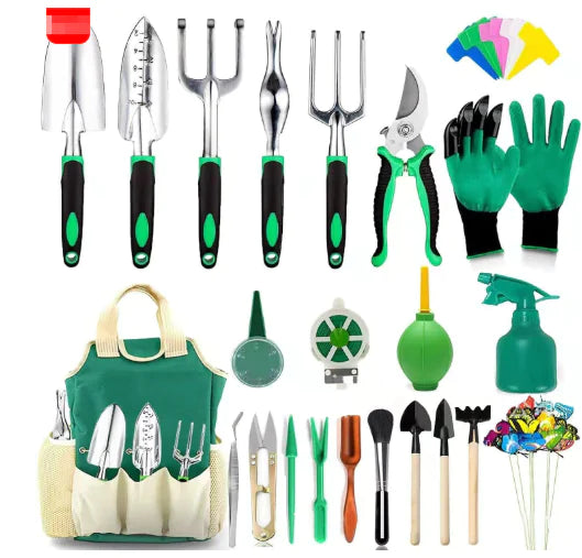 82 Pcs Garden Tools Set Succulent Tools Set, Heavy Duty Aluminum Manual Garden Kit Outdoor Gardening Gifts Tools for Men Women